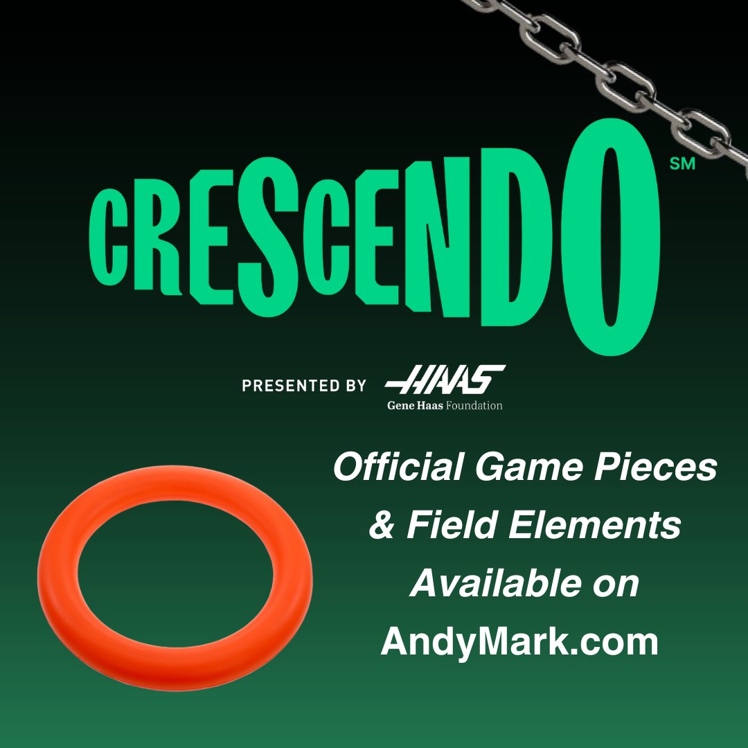 AndyMark Inc. (@andymarkinc) on Twitter photo Now in stock and ready to ship, CRESCENDO Official Game Pieces & Field Elements are now available on AndyMark.com !
#omgrobots #frc #crescendo #kickoff Now in stock and ready to ship, CRESCENDO Official Game Pieces & Field Elements are now available on AndyMark.com !
#omgrobots #frc #crescendo #kickoff