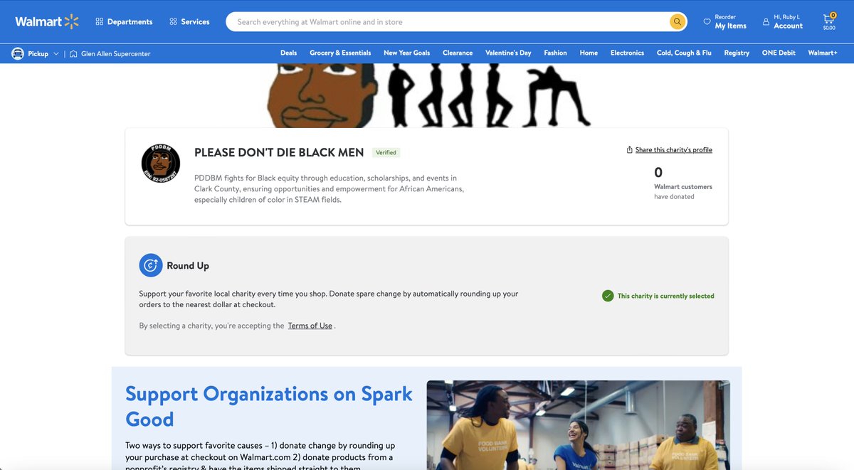 lewis_ruby51312's tweet photo. 📷 Support PDDBM's mission effortlessly! Choose "Please Don't Die Black Men" as your preferred charity on Walmart's Spark Good Round Up. Every cent counts in empowering our community. Make a difference with every purchase! 📷 #DonateChange #SupportPDDBM
https://t.co/bXs4iZNBSi https://t.co/uuO4JbgMEF
