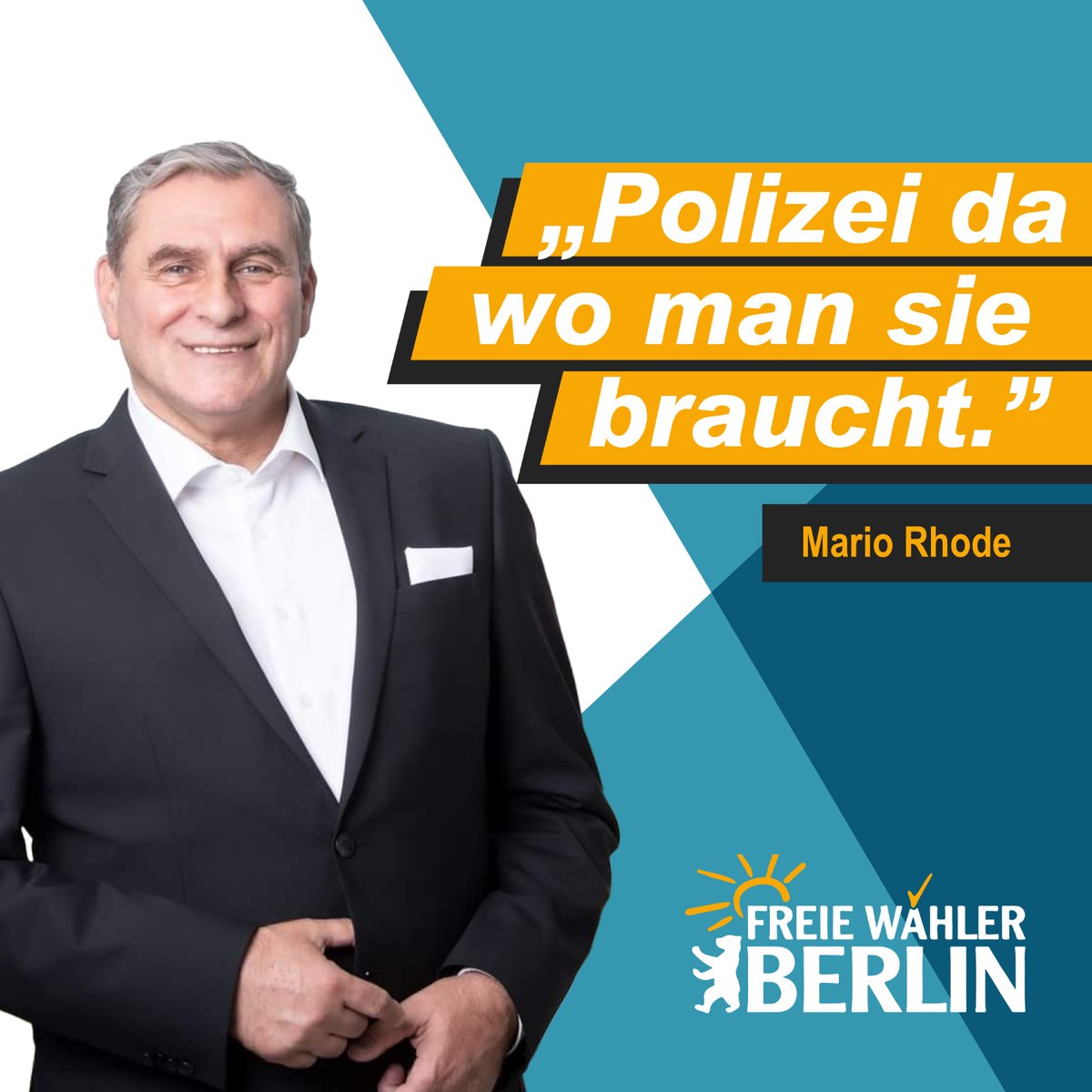 mario_rhode's tweet photo. "Polizei wertschätzen"
#MarioRhode #InnereSicherheit #FreieWählerBerlin https://t.co/knhlF3hmuR