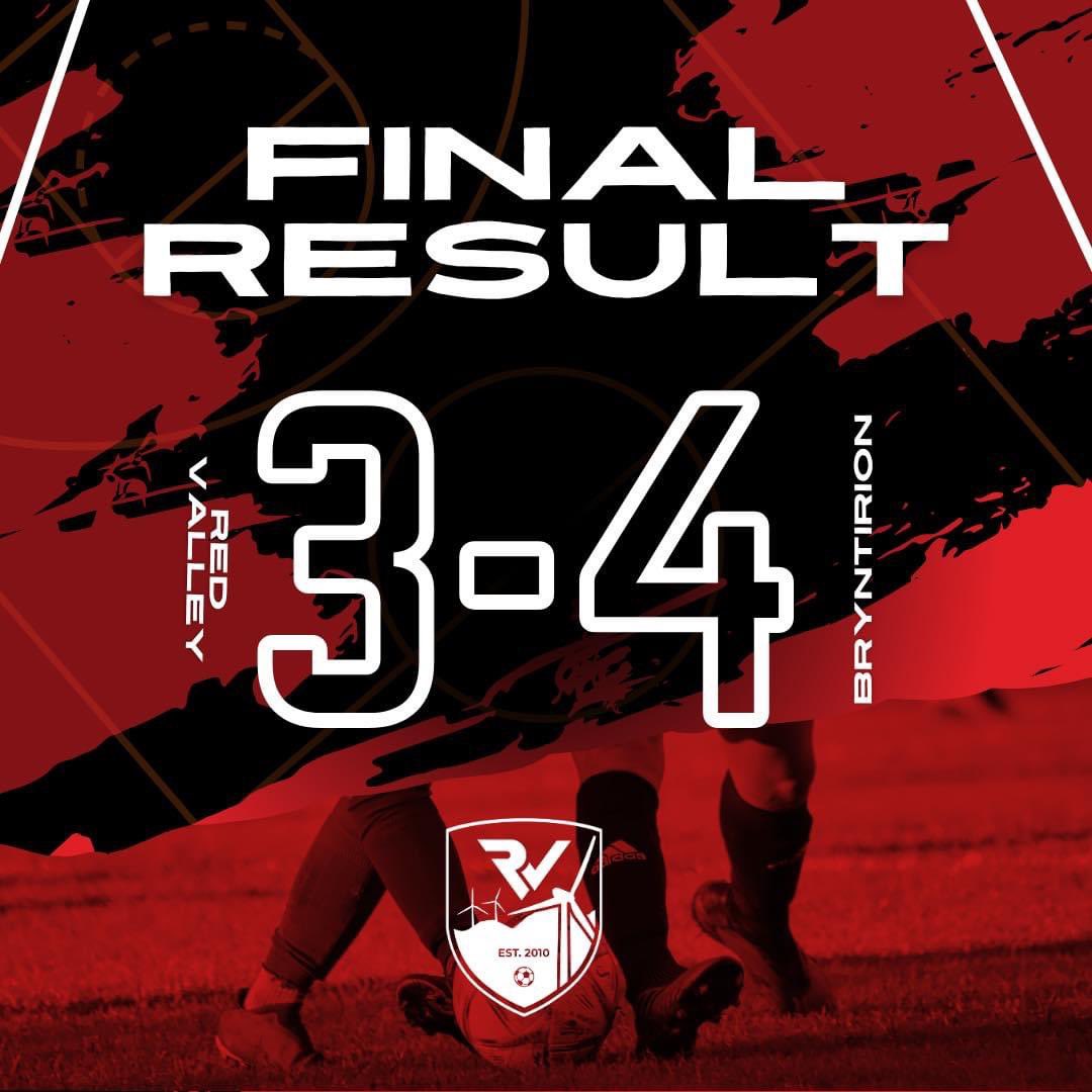 Red Valley FC (@redvalleyfc) on Twitter photo The boys battled hard against league leaders <a href="/BryntirionAfc/">BRYNTIRION</a> We showed great determination fighting back from 2-0 down and pushed them all the way. We take the many positives from the game and keep progressing
⚽️ Luke Price
⚽️ Daniel Rees
⚽️ Garin Harries
MOTM - Daniel Price The boys battled hard against league leaders <a href="/BryntirionAfc/">BRYNTIRION</a> We showed great determination fighting back from 2-0 down and pushed them all the way. We take the many positives from the game and keep progressing
⚽️ Luke Price
⚽️ Daniel Rees
⚽️ Garin Harries
MOTM - Daniel Price
