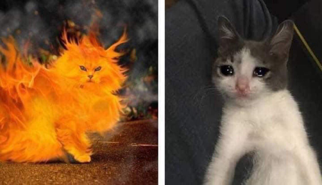 yo enojado // yo explicando por qué estaba enojado