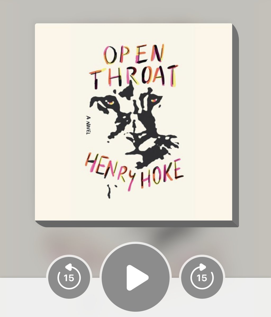 This was a fascinating story, for so many reasons! 
I need to get the physical book.

OPEN THROAT

by @EnnuiPerkins kudos to @ThePeteCross, one of the best narrators in the business.

#BookTwitter #LibraryTwitter #TeacherTwitter @Dreamscapeaudio