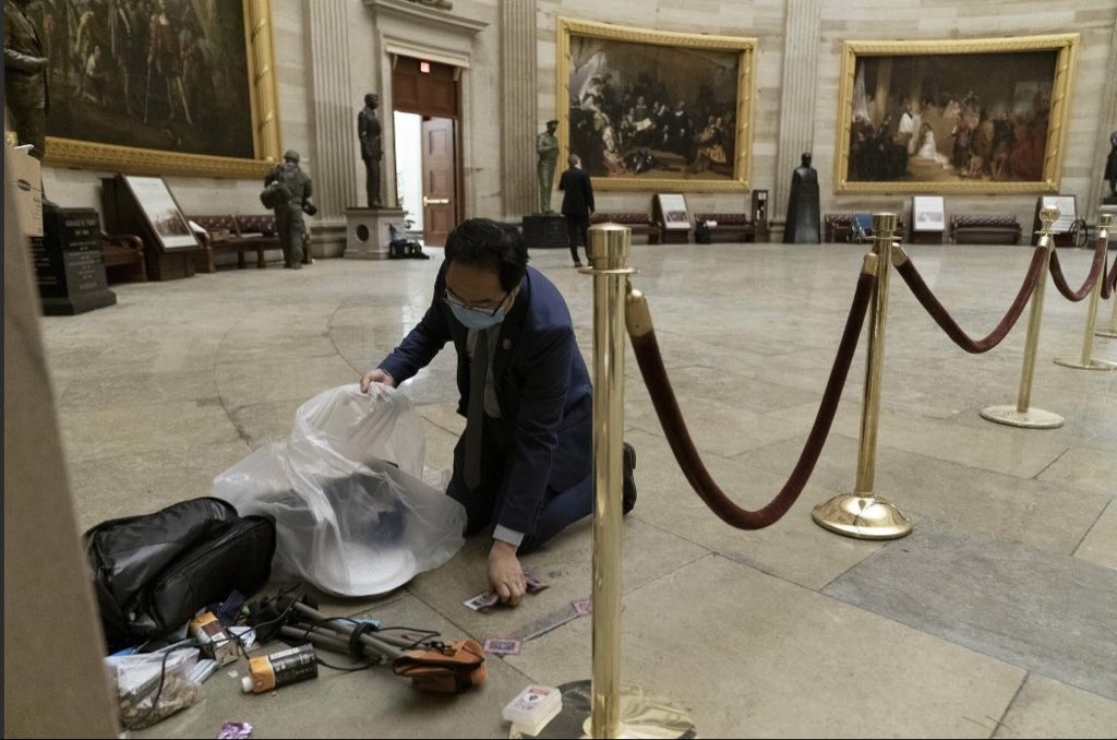 After the photo of me cleaning the Capitol went viral, people kept saying to me the phrase “Look For The Helpers.” I grew up with Mister Rogers and felt comfort in those words. But now, 3 yrs after Jan 6, I have come to learn an entirely different lesson from this phrase… THREAD