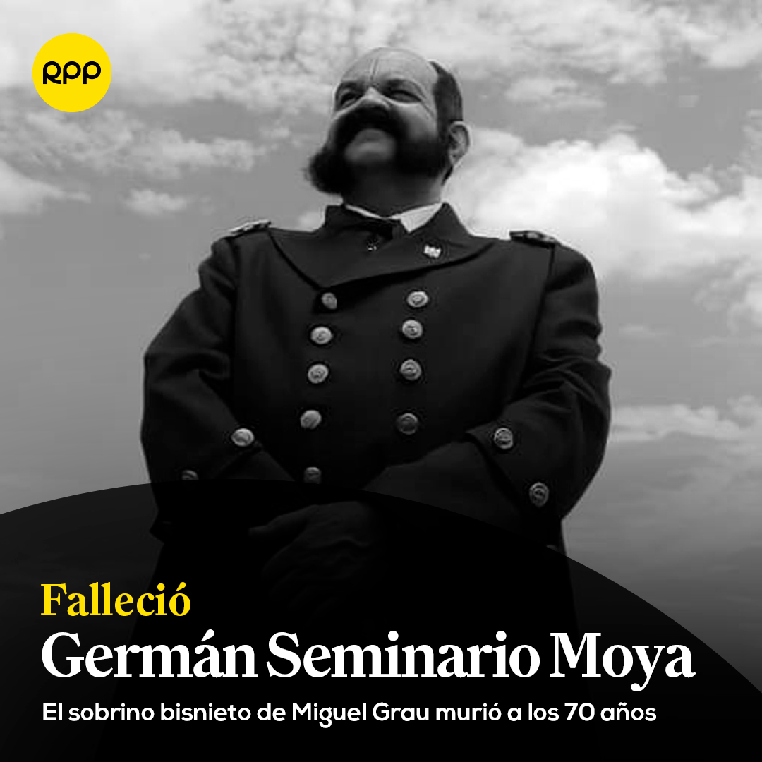 RPPNoticias's tweet photo. 🕊️ Germán Seminario Moya, sobrino bisnieto del héroe nacional, Miguel Grau Seminario, falleció a los 70 años, tras padecer una crisis cardíaca que lo llevó a permanecer internado en el Hospital Alberto Sabogal del Callao.

Más información 👉 https://t.co/SDsN6vOCp2 https://t.co/5jB6K2WCrT