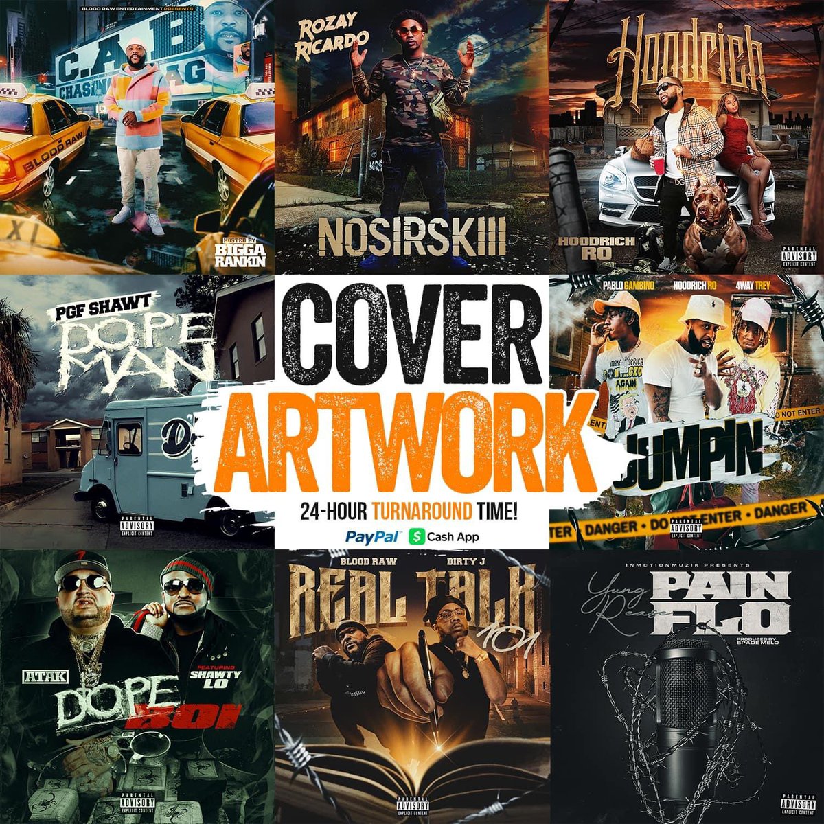 Need artwork for your next single or mixtape? 24-hour turnaround time‼️🔥 DM or text 404-576-8375