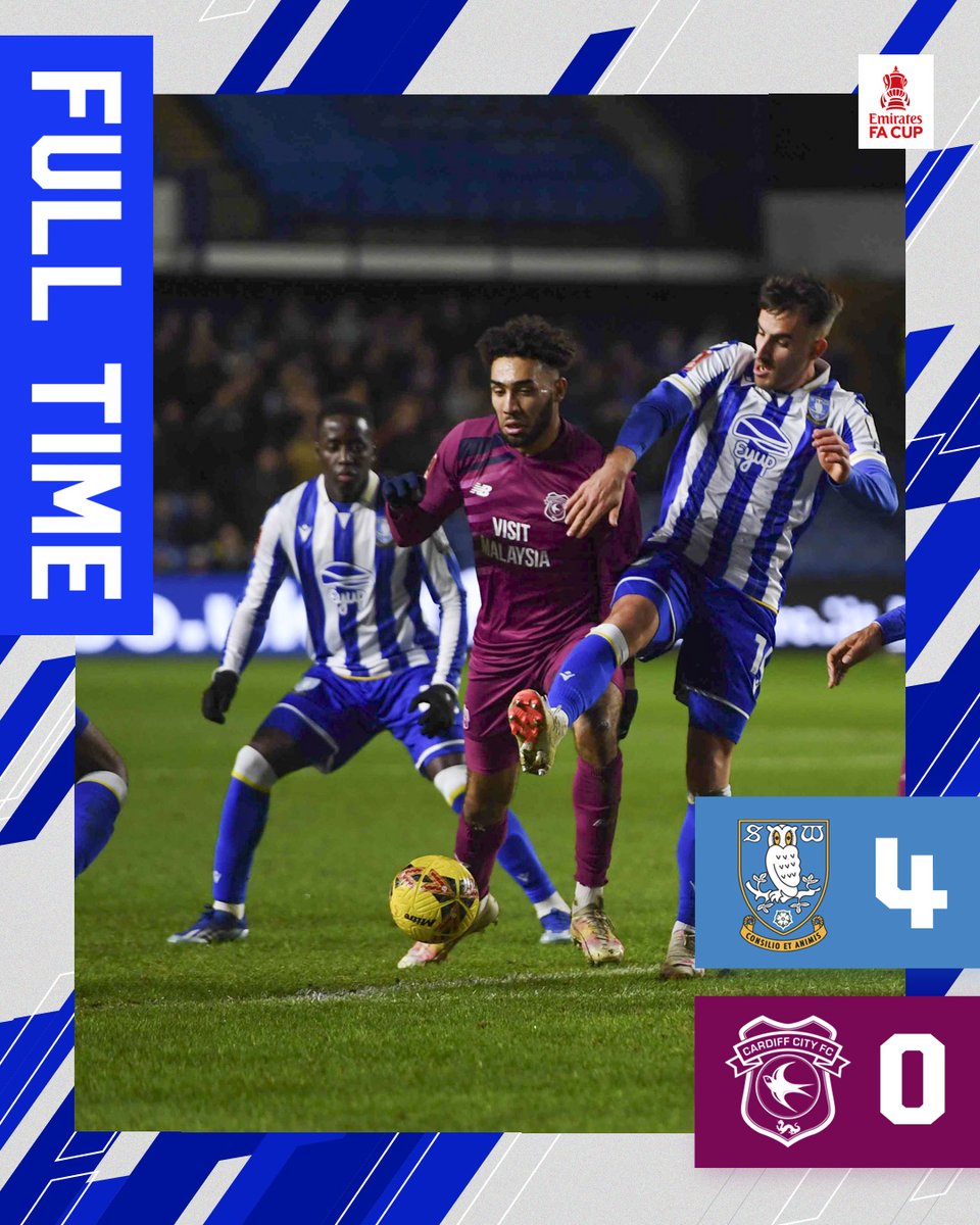 City exit the @EmiratesFACup for 2023/24. It was a tough outing for the #Bluebirds, who despite a strong performance in possession, couldn't find the net, and were punished by the clinical hosts. #CityAsOne