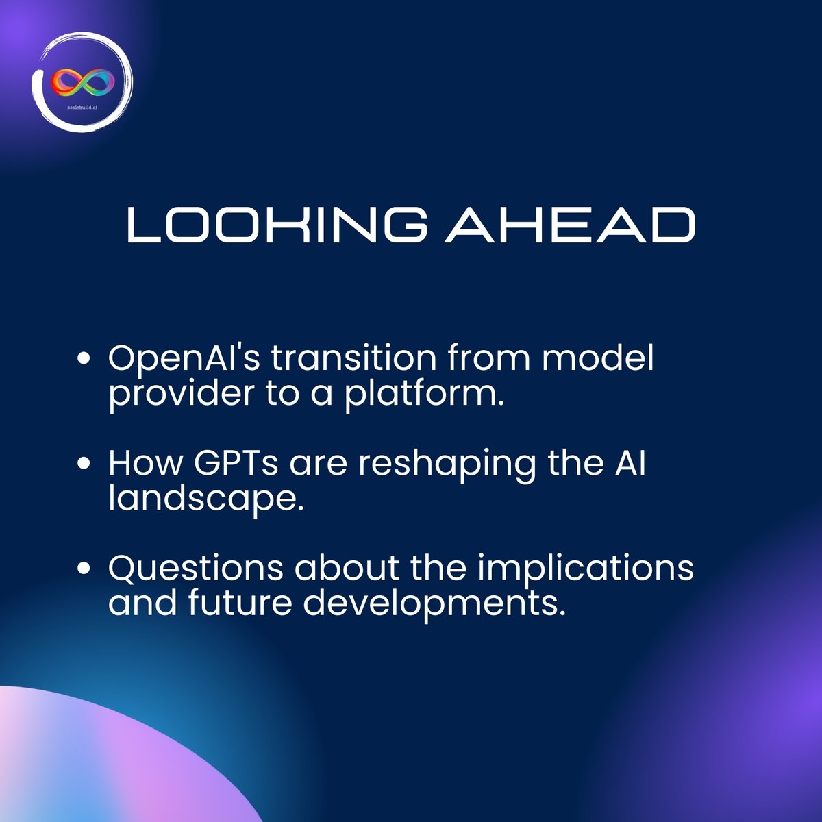scalebuildai's tweet photo. OpenAI's GPT Store Launch Announcement
.
.
.
#OpenAI #GPTStore #AI #TechNews #AppStore #AIApps #GPT4 #Innovation #ArtificialIntelligence #Development #FutureTech #DemocratizationOfAI #Chatbots https://t.co/SR02gC3bGt