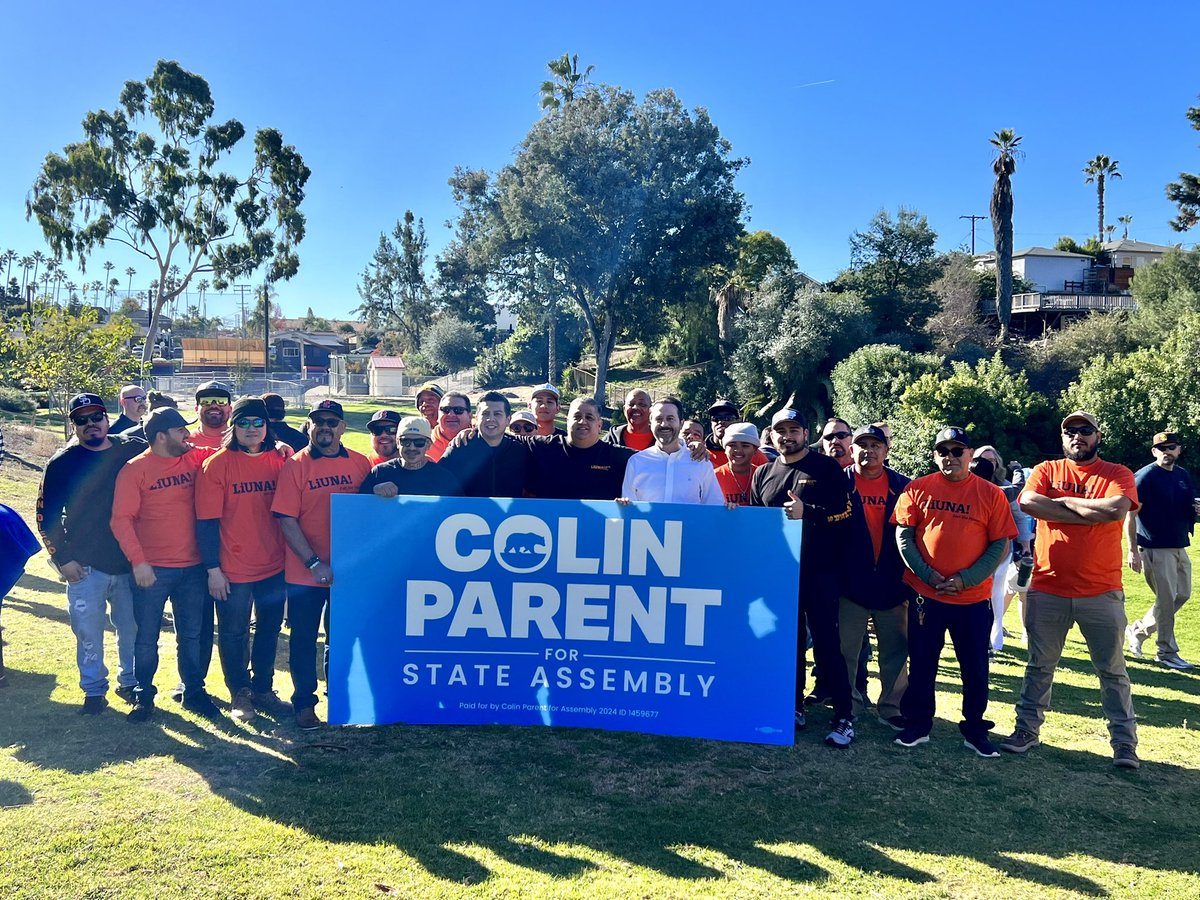 Laborers_89's tweet photo. We are proud to support and  walk for @ColinParent for State Assembly AD79. Let’s get him to Sacramento to fight for working families! https://t.co/cApqo56KBD