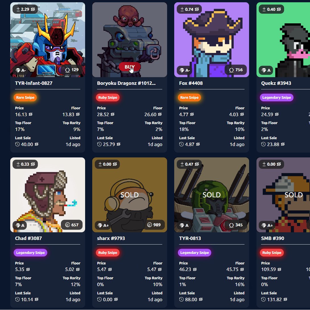 RubyNFTTools's tweet image. Wish you could see to all of the best NFT deals in Solana from one page, wait Ruby is doing that!

Whose ready for Beta!? We are a sleeping Giant, wait until we start marketing 

#SolanaNFTs  #Solana #SolanaCommunity 
#NFT #NFTCommunity