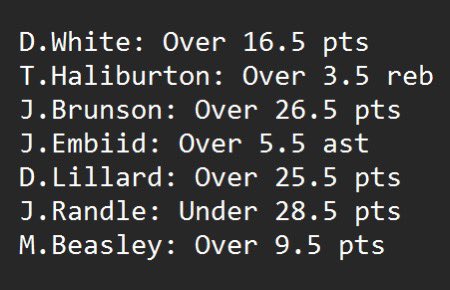 mattabets's tweet photo. ๐ค๐จ๏ธ7 picks for tonightโs #NBA games. ๐๐This brings my NBA model to the halfway point of the testing pool. ๐งช๐โโ๏ธ #AIHandicapper #NBA #sportsanalytics #SportsBettingX https://t.co/tleANTeF1F