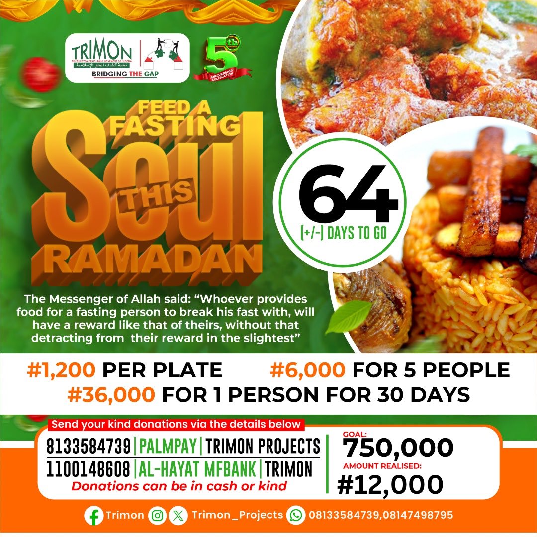trimon_projects's tweet photo. ━══★✿★══━•
64 DAYS (+/-) TO RAMADAN ━══★✿★══━•
In the countdown to Ramadan, let our humility shine bright, reflecting the verse: 'And the servants of the Most Merciful are those who, when the ignorant address them, say words of peace. https://t.co/8iMAXkTV0z