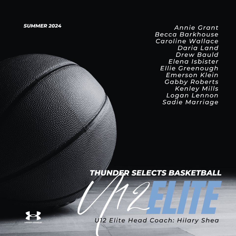ThunderSelects's tweet photo. We would like to thank everyone who participated in our Selection Camps and congratulate all of the athletes who were selected to our 2024 U12 ELITE Summer Team Program. #ThisIsThunder #BeImpactfulTogether #ELITEFUN #GetThunderstruck π π₯@BasketballNS https://t.co/782OXhJhoG