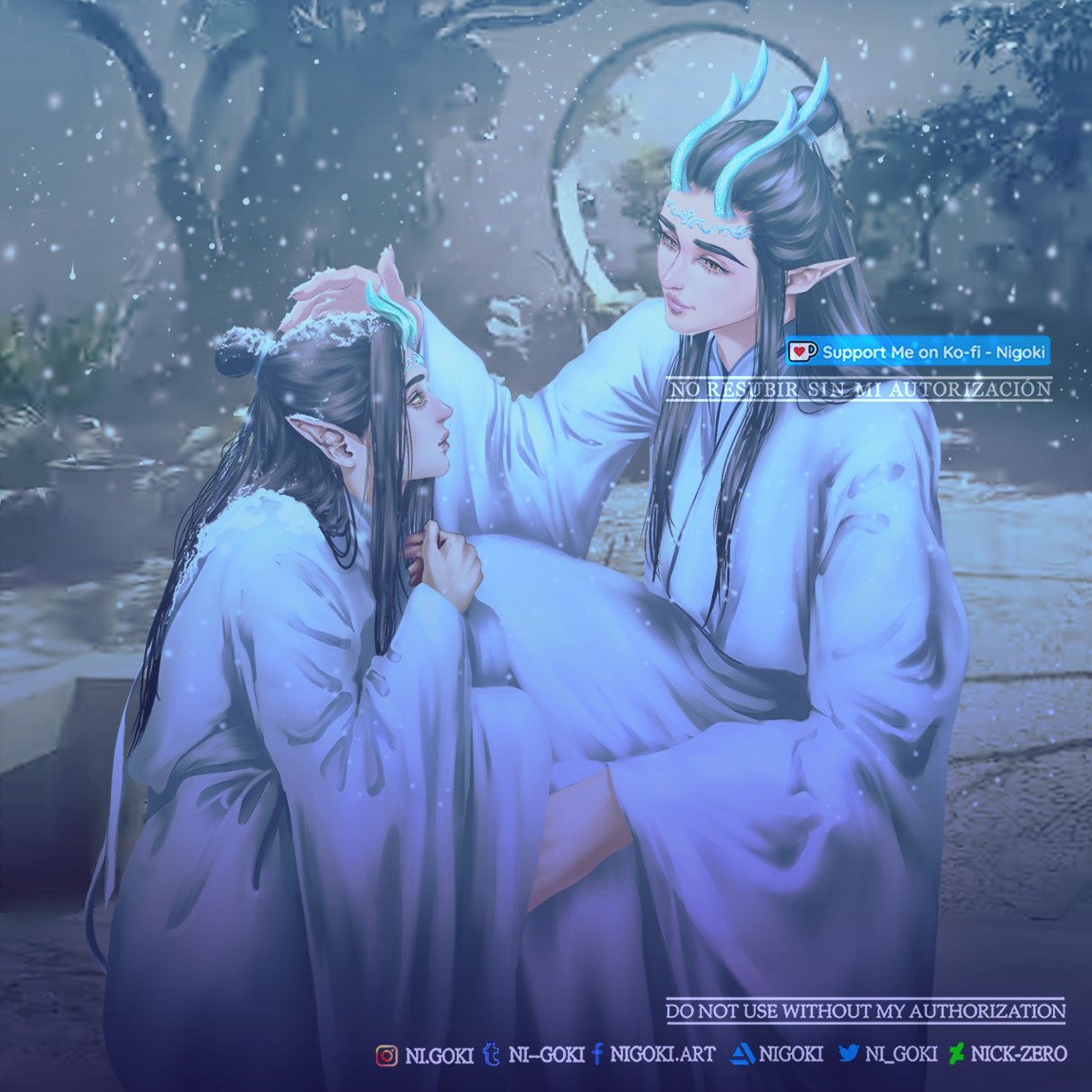 ハル❀双子龍様❀新月の導き❀ Nigoki shared 'Twin Jade Dragons (Lan Brothers, Mo Dao Zu Shi)' on
