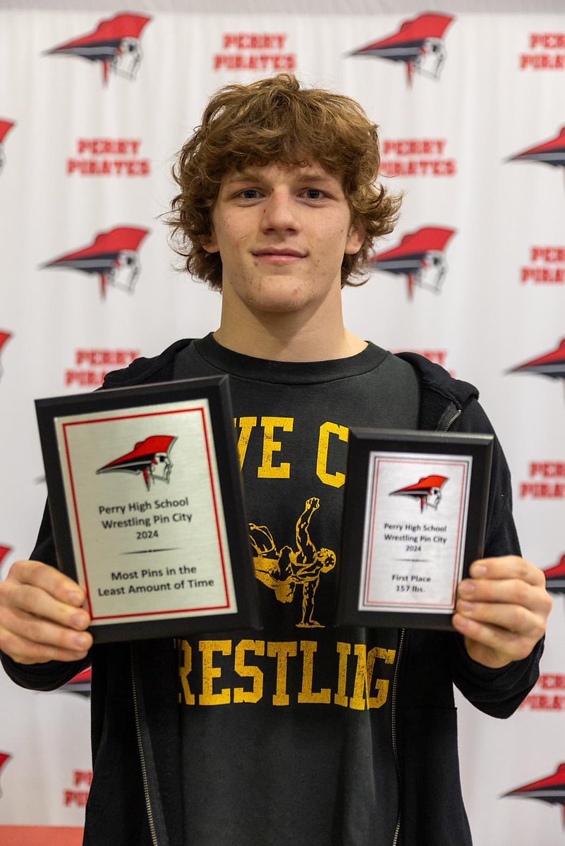 BubonicDawn's tweet photo. Congratulations to the top two teams at @Perry_Pirates Pin City: 
🥇1st Place: Cathedral Prep @cathedralprep
🥈2nd Place: @MentorWrestling 

Congratulations to the individual award recipients - most pins in least amount of time and outstanding wrestler. https://t.co/ZeIYeFkxqi