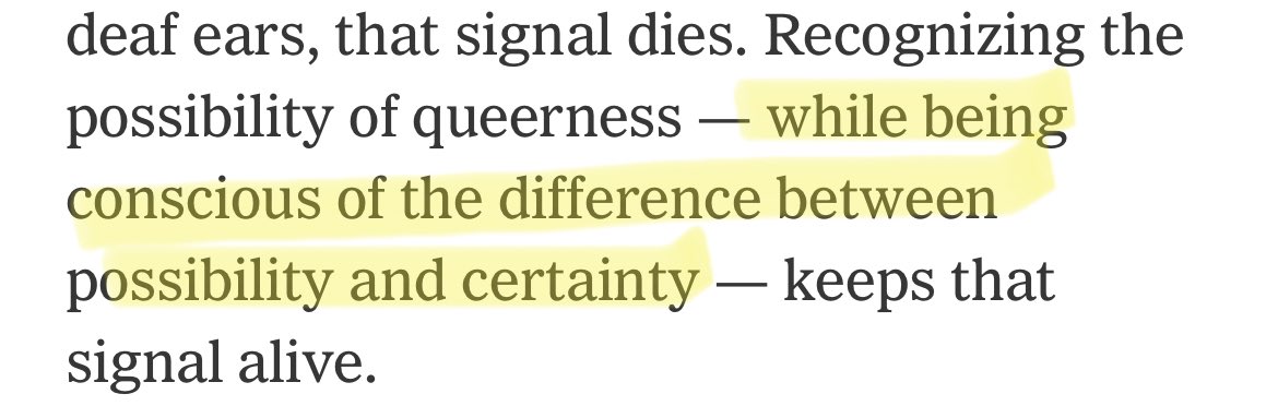 2young2manic's tweet photo. a common narrative i’m seeing is that the author asserts that taylor is queer and demands everyone to accept it - when in reality she is so incredibly clear about it being a POSSIBILITY. i’m so tired of being attacked by people who have no idea what we believe or what was said. https://t.co/BtHJSH2ynT