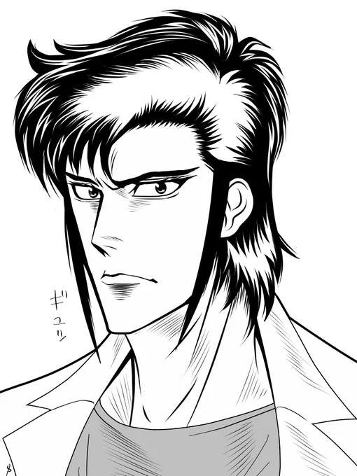 練習でK先生描いたの見て 