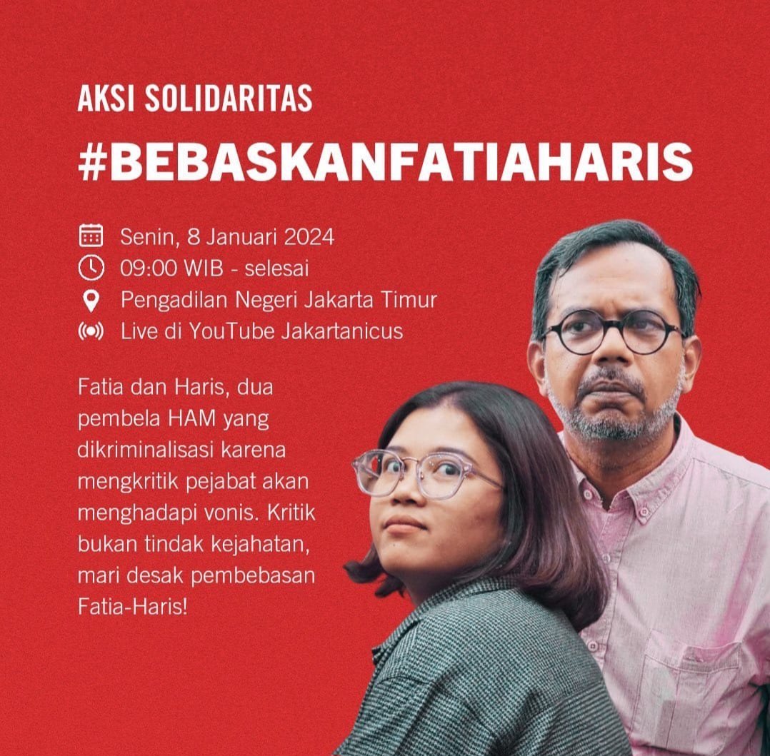 Belasan tanpa syarat @pengadilannegeriJakartatimur