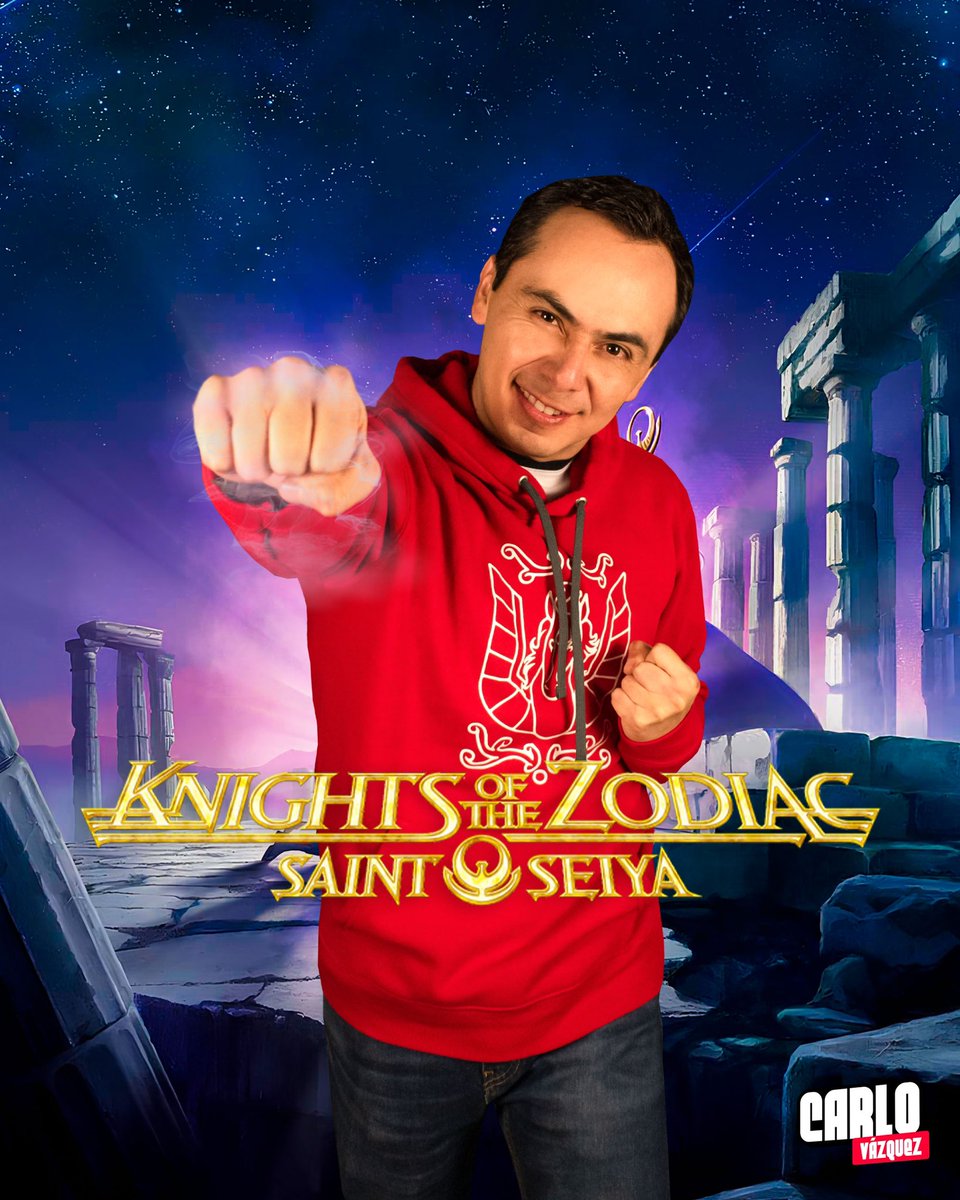 carlodoblaje's tweet image. Voz actual de Seiya de Pegaso en Los Caballeros del Zodiaco. Ni en sueños imaginé tener la oportunidad de interpretar a este graaaan personaje. Un honor, una gran responsabilidad, muchísimo respeto y demasiada emoción.