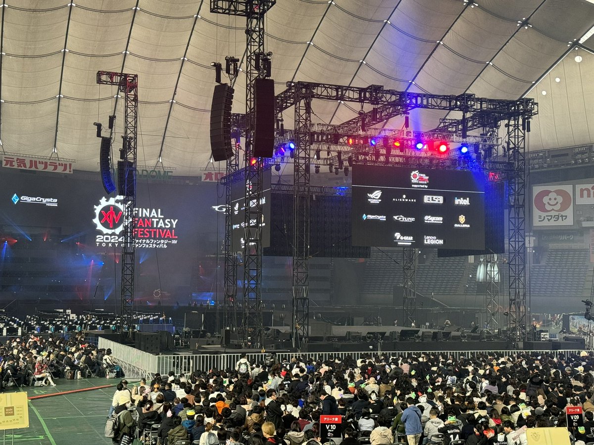 Alice_T_FF14's tweet photo. ファンフェスー！ https://t.co/Qp0FL1qOKx
