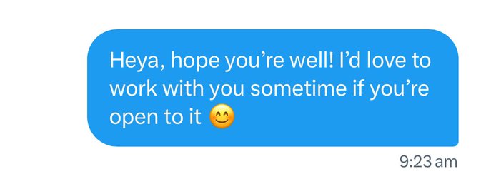 I get messages every day asking me how I get shoots, this is the message I send to 99% of people I work