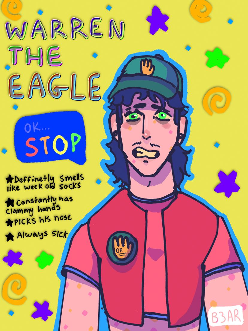 inarab3ar's tweet photo. Warren the eagle!! #dhmis #donthugmeimscared #warrentheagle #art #digitalart #ibispaint https://t.co/B5hlzzB4ig