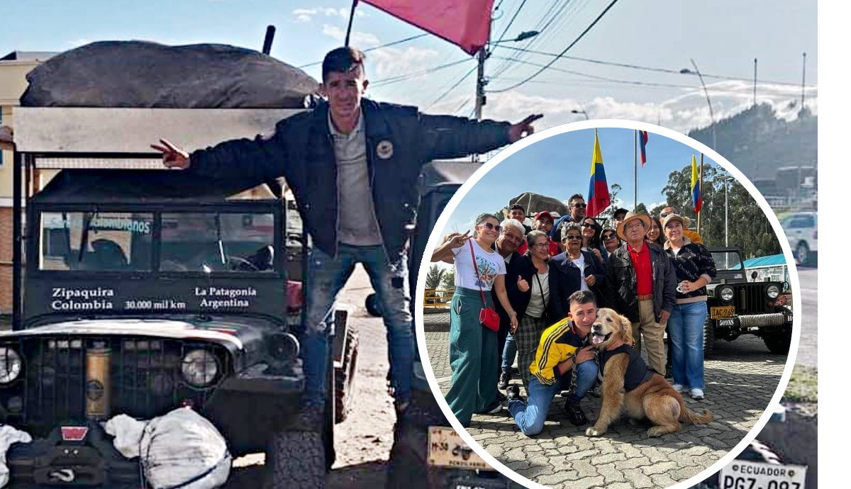 RolloPublico's tweet image. Se llama Gustavo Orlando Jiménez, es conocido en #Zipaquirá como #Remache y el 2 de enero inicio desde la @catedraldesal una excusión por 10 países de #Suramerica con la meta de llegar a #LaPatagonia. Su propósito es posicionar las marcas #Zipaquirá u #CatedraldeSal.