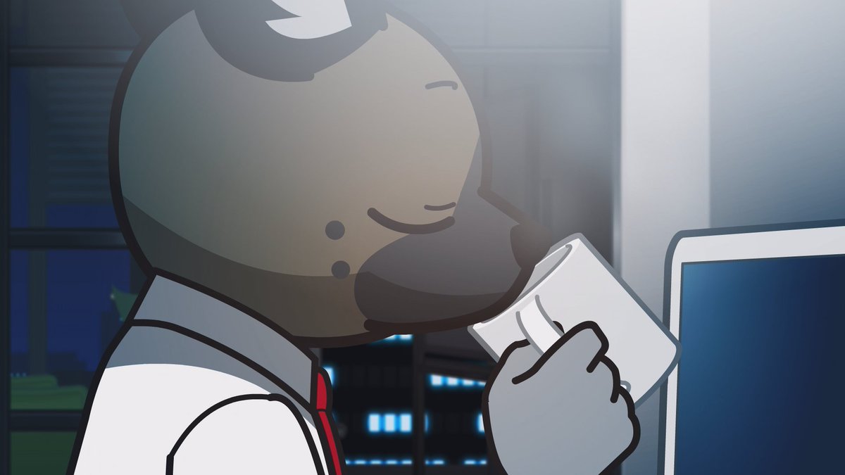 DailyHaida's tweet photo. Haida is drinking coffee today.  

#Haida #Aggretsuko #アグレッシブ烈子 https://t.co/sqmOQtvqn9