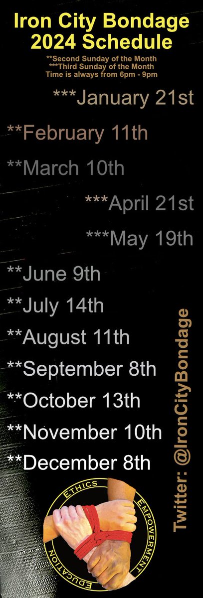 Thanks for a Great 2023! We had lots of fun with some really amazing folks. Demos, themes and fun are lined up for 2024 including our next get together on Sunday  January 21. Please see our 2024 Calendar and please note that when not on 2nd Sunday it's on the 3rd Sunday.