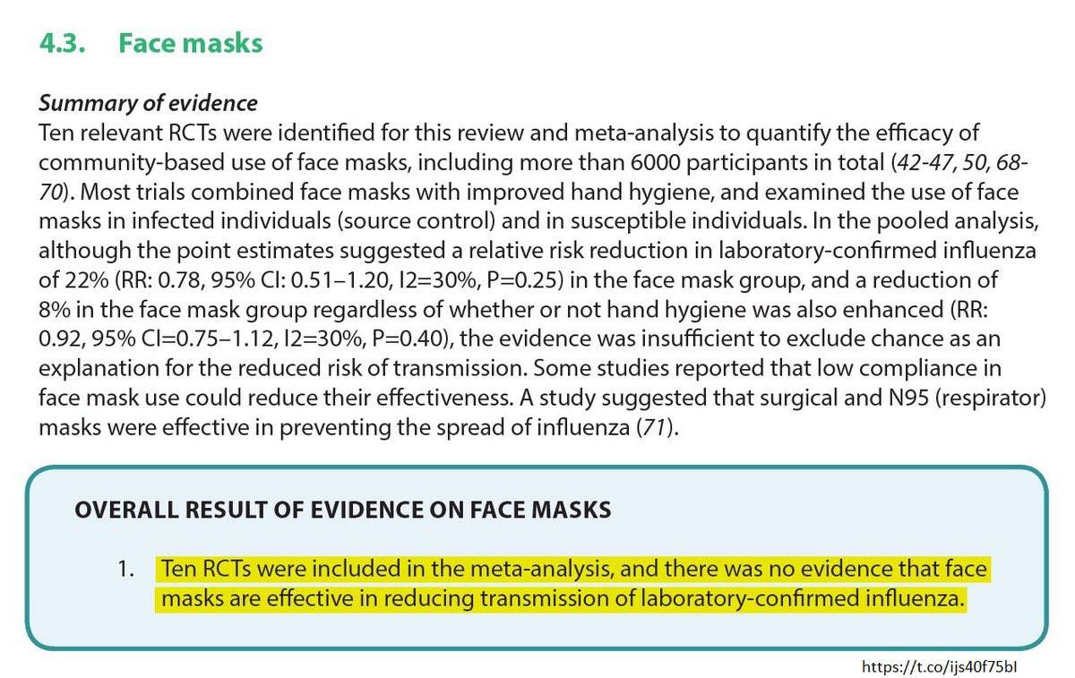 kevinnbass's tweet photo. WHO found that masks do not work in 2019:  https://t.co/vL5BR42f6I

CDC found that masks do not work in 2020:  https://t.co/GmTKgRubiE

Cochrane found that masks do not work in 2023:  https://t.co/rI57sQG2uK

Why are hospitals reviving mask mandates? https://t.co/O6zB8Ei6Co