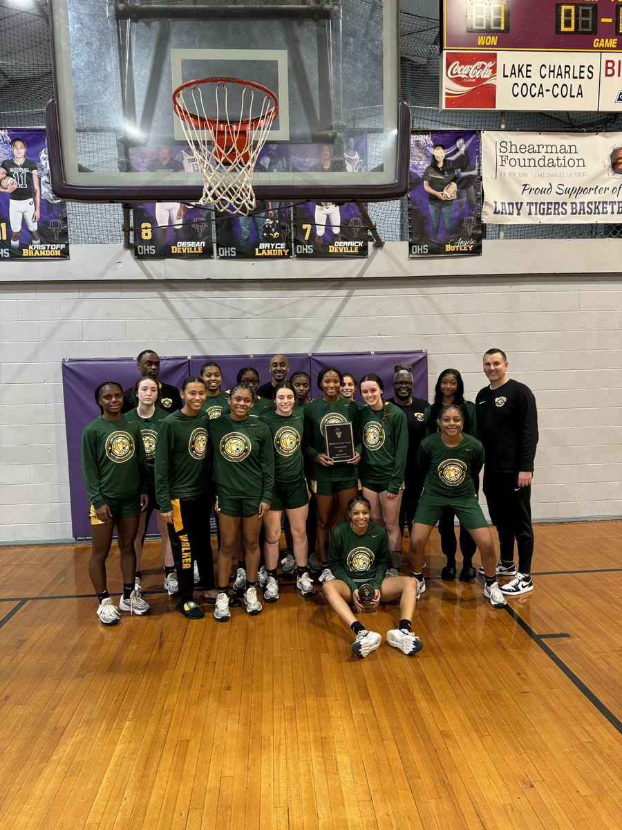 CoachCPrice's tweet photo. 2024 Oberlin High Tournament Champions...😾

#WeAreWalker #LadyCatsLoading #9677PressBlvd #BallForBlakeleigh https://t.co/sgjDXvPeSm