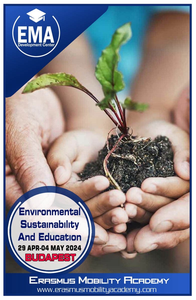 Erasmus+ CONFIRMED Courses
BUDAPEST
29 APR - 04 MAY 2024
ENVIRONMENTAL SUSTAINABILITY AND EDUCATION
Contact us: erasmusmobilityacademy.com/.../environmen…
info@erasmusmobilityacademy.com

#environmental #sustainability #environmentalsustainability #ErasmusTeacherTraining