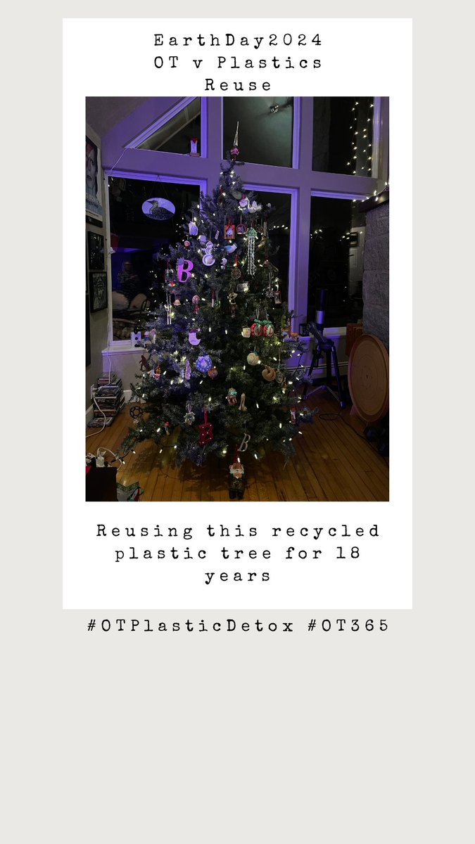 BonifaceGio's tweet photo. Joining the #OTPlasticDetox challenge. This tree is in rough shape after 18 years, but with some TLC we will keep it from a landfill and not purchase another #Reuse #PlasticDetox #EarthDay @OTs4Future https://t.co/6WdWhtTLTQ