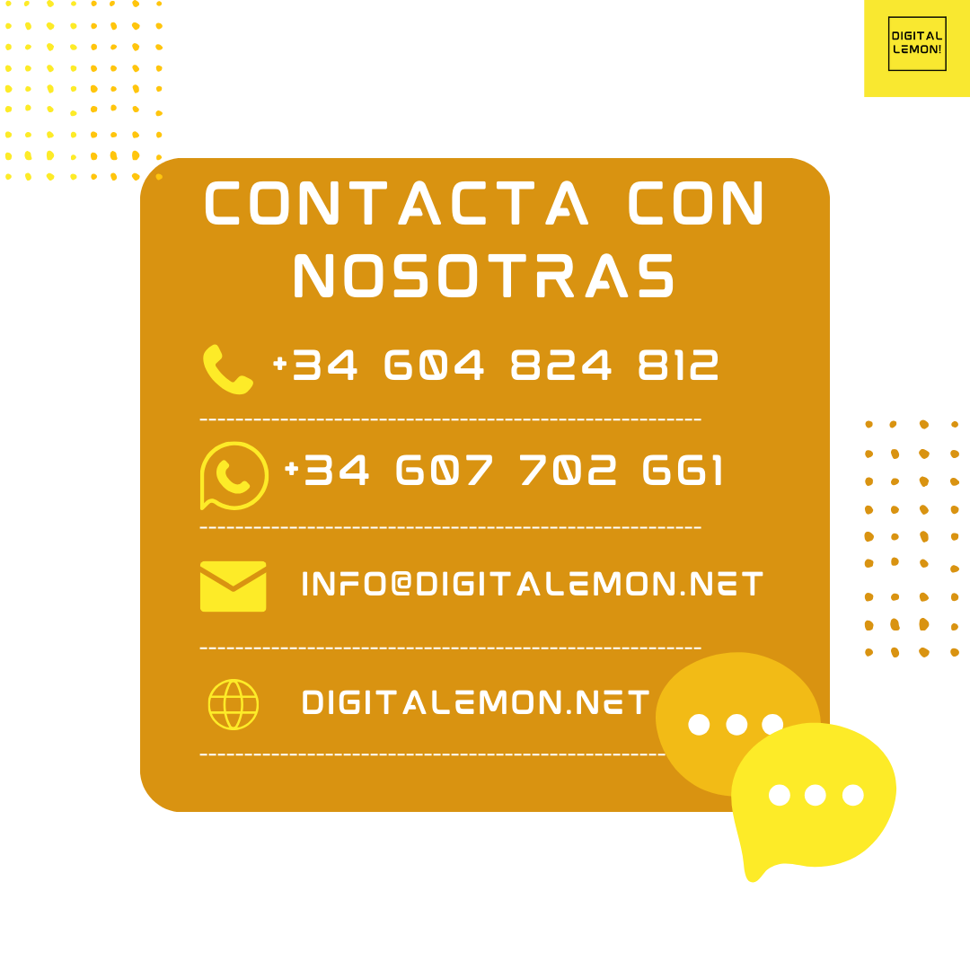 ¡Hola, amantes de DigitaLemon! 🍋 Estrenamos nuevo número de teléfono, WhatsApp y email para consultas. Síguenos para novedades y #ExprimeElSaborDigital 📱✨ #SaborLimonero #ConexiónÁcida ¡No te pierdas el sabor que DigitaLemon tiene para ofrecer! 🍋