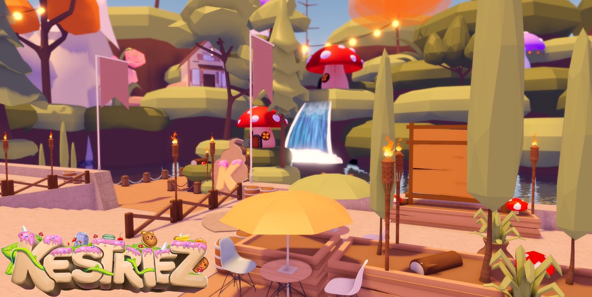 🍄| Look at the beautiful revamp Kestriez main game recieved today! Why not celebrate with use and come see the game for yourself. Don’t forget to join our communications server (.gg/Kestriez) for more development updates!

#Kestriez