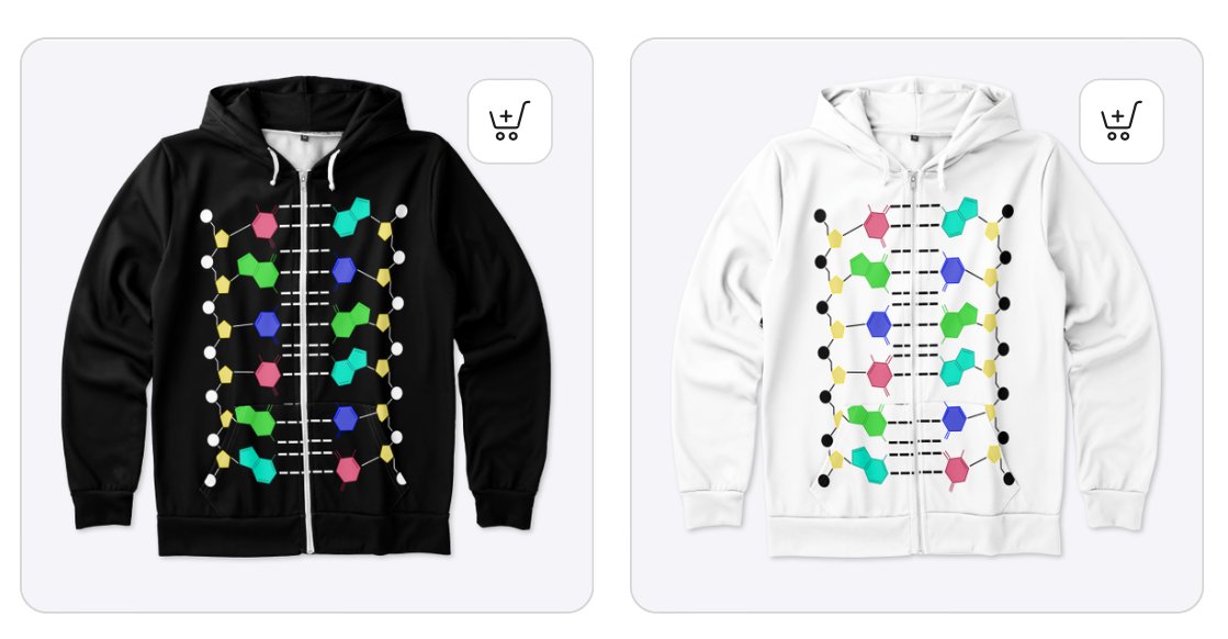 AmandaWhispell's tweet photo. I haven't been adding to my shop much, but I did create this sweet DNA sweatshirt recently - idea for the design came from my friend Rick - I hope you like it! I have a few more new things I hope to get out in the near future too. 
https://t.co/AGGJfICWzC
https://t.co/qF9xpUact7 https://t.co/xdSRs3MqUp