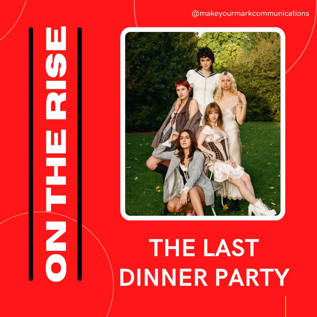 Our first On the Rise artist for 2024 is The Last Dinner Party. A UK indie rock band comprised of Abigail Morris, Lizzie Mayland, Emily Roberts, Georgia Davies, and Aurora Nishevci, the band formed in 2021. Their debut album is coming out Feb 2nd. #ontherise #thelastdinnerparty