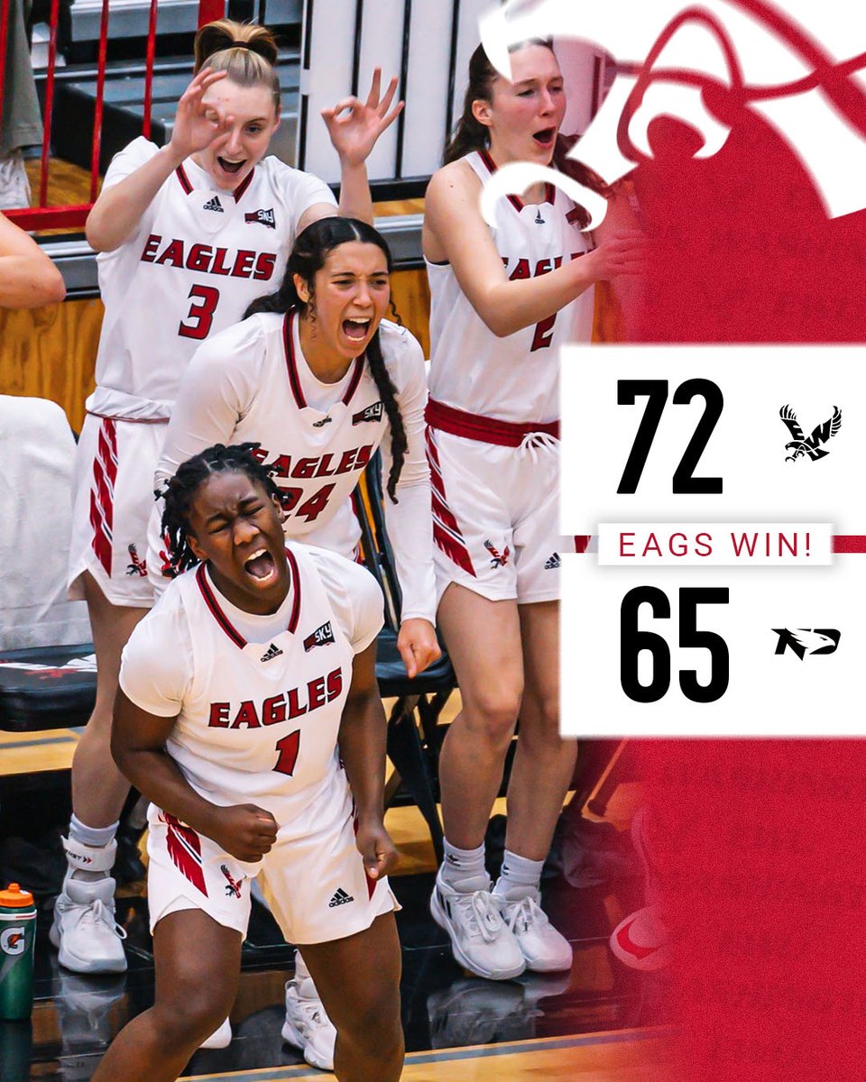 6️⃣ IN A ROW!!!!!!! The Eags light it up for 31 points in the 4️⃣th quarter and rally for the road W! 4️⃣ players score in double figures for Eastern and they go 2-0 in the Big Sky-Summit League Challenge!

#GoEags #ForEachOther #BigSkyWBB #ncaawbb
