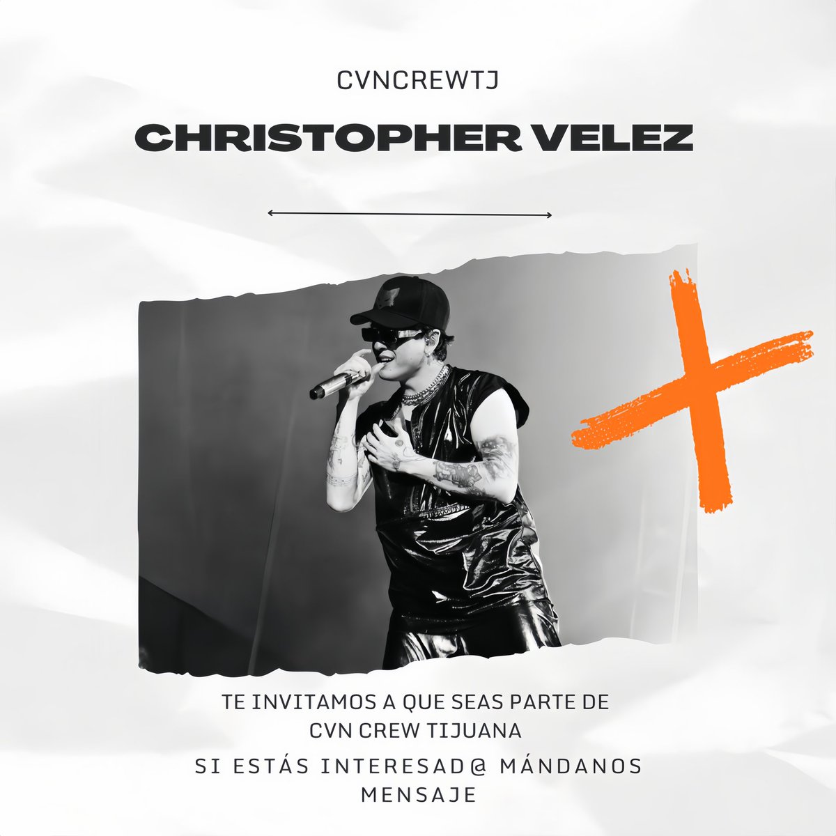 CVNCREWTJ's tweet photo. Si eres de Tijuana o alrededores, eres activa para participar en dinámicas futuras y tienes WhatsApp para unirte al grupo, mándanos un mensaje 🖤
#ChristopherVelez https://t.co/Sgh1pesseD