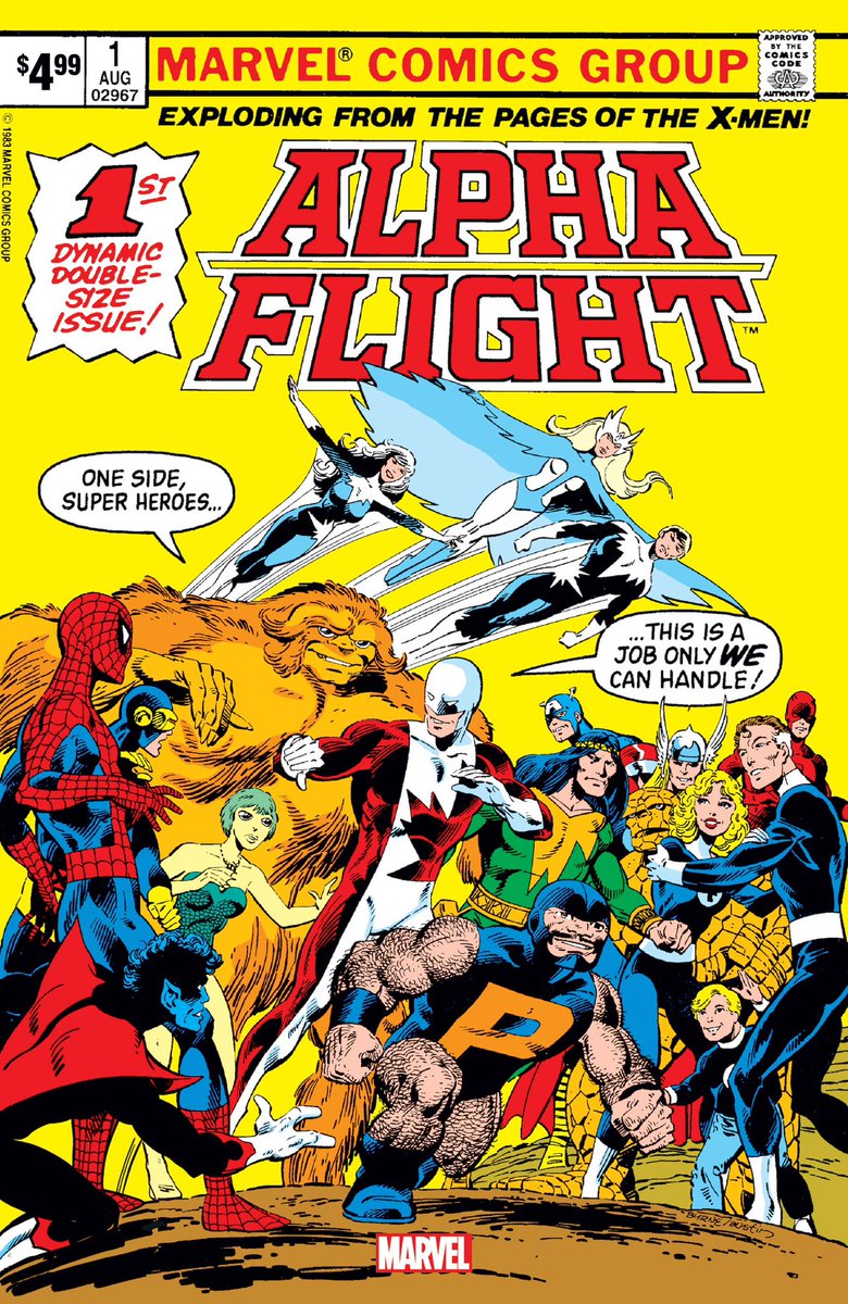 MarkTheKraken's tweet photo. Share This Post for a chance at 2 Free Digital Comics! See Comments Below.

I am a long-time fan of @Marvel Comics’ Alpha Flight &amp; I love how the new series’ covers homage the original series’ covers! Forget about Secret Wars#8 or Hulk#181 or Avengers#1, this is Alpha Flight#1! https://t.co/66qRYp9H6f