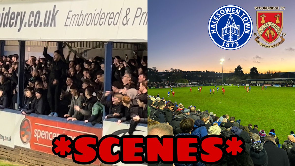 Will Burford 𓅪 (@willburford11) on Twitter photo Halesowen 1-0 Stourbridge
HALESOWEN WIN No9 DERBY
Click here to watch - youtu.be/PV_iPGHKI-U?si…
Retweet’s Appreciated
#NonLeague <a href="/StourbridgeFC/">Stourbridge FC</a> <a href="/halesowentownfc/">Halesowen Town FC</a> #YouYeltz Halesowen 1-0 Stourbridge
HALESOWEN WIN No9 DERBY
Click here to watch - youtu.be/PV_iPGHKI-U?si…
Retweet’s Appreciated
#NonLeague <a href="/StourbridgeFC/">Stourbridge FC</a> <a href="/halesowentownfc/">Halesowen Town FC</a> #YouYeltz