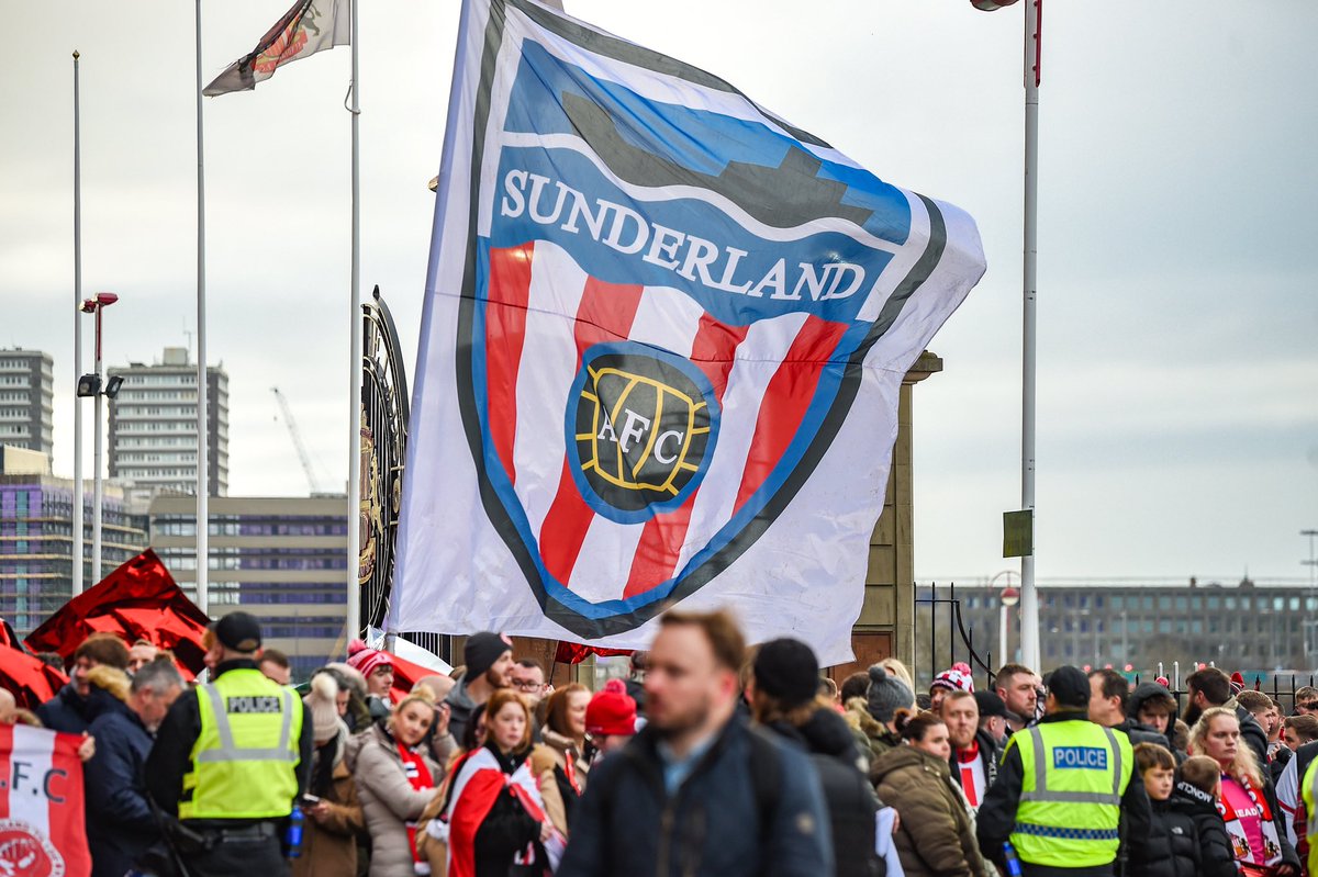 KiMcGuinness's tweet photo. Well done to @northumbriapol who ran a fantastic policing operation at today’s Wear Tyne derby.

Fewer than 10 arrests and the match and public transport remained free from violence and disorder.

Sincere thanks to the hundreds of officers and staff from our force and others who supported from around the country. You played a huge role in keeping fans happy and safe today. 

Thanks also to Newcastle and Sunderland fans for such a positive day and to @SunderlandAFC, @NUFC and @SunderlandUK for your slick planning and a successful joint operation. A day to be very proud of.