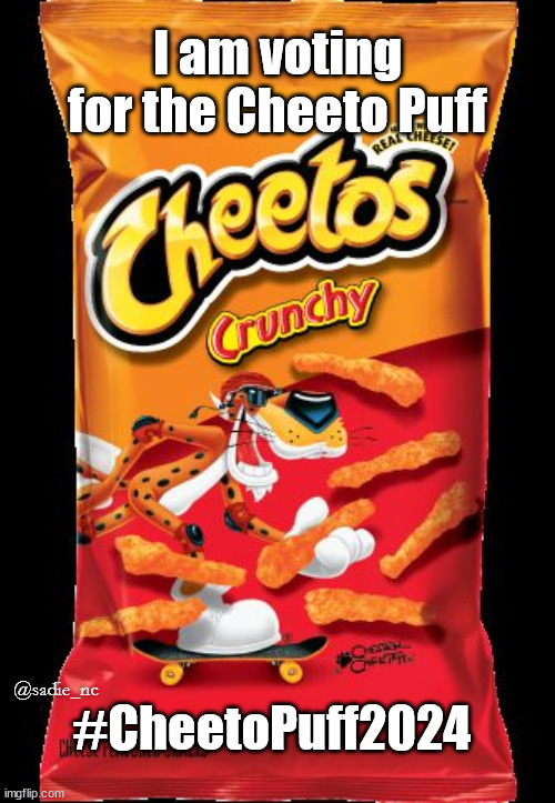 Sadie_NC's tweet photo. #CheetoPuff2024 https://t.co/9acjQdc8BJ