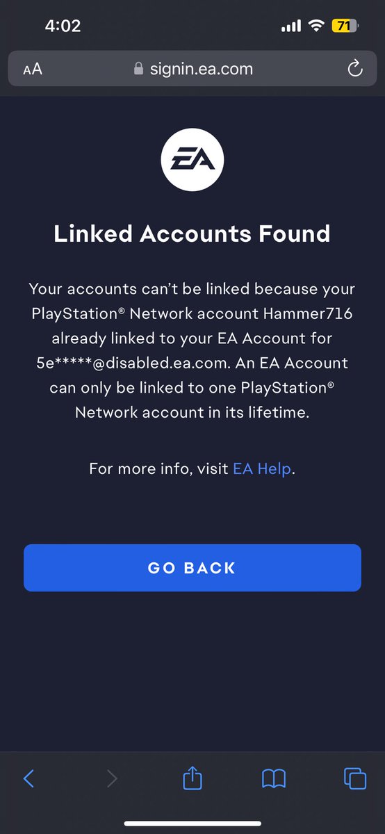Hammer716's tweet photo. @EASPORTS what in the world is up with this? And no support available? https://t.co/072A2CwUY4