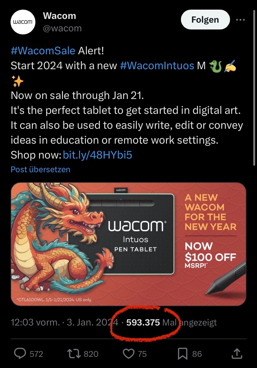 So in a nutshell, Wacom saved a couple bucks by using Ai instead of hiring an artist for their ad campaign but likely lost tens of thousands of loyal customers for it.

Genius move! I hope other companies take note ✍️