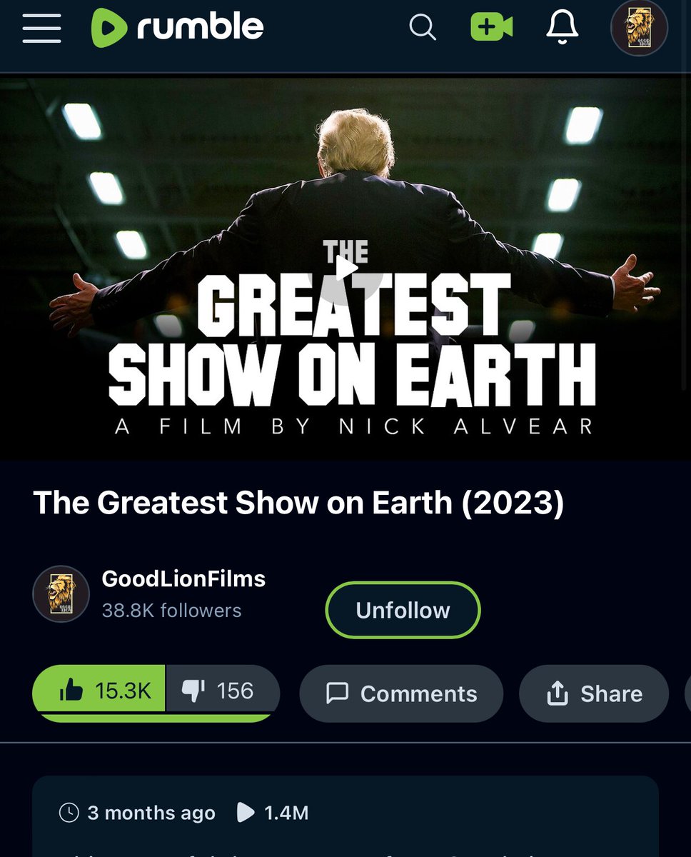 GoodLionTV's tweet photo. TRUMP IS STILL COMMANDER IN CHIEF! Don’t believe it?

This film received 1.4 million views on my Rumble page. A fantastic film that pulls data from government websites, executive orders and more. 

Ps. I’m a j6r. I served time IN the dc gulag! Please share this film everywhere as an honor to J6’rs still locked up!

Read the reviews / comments and buckle up for a hell of a film!

Watch it here: https://t.co/CTUnAXiu6A