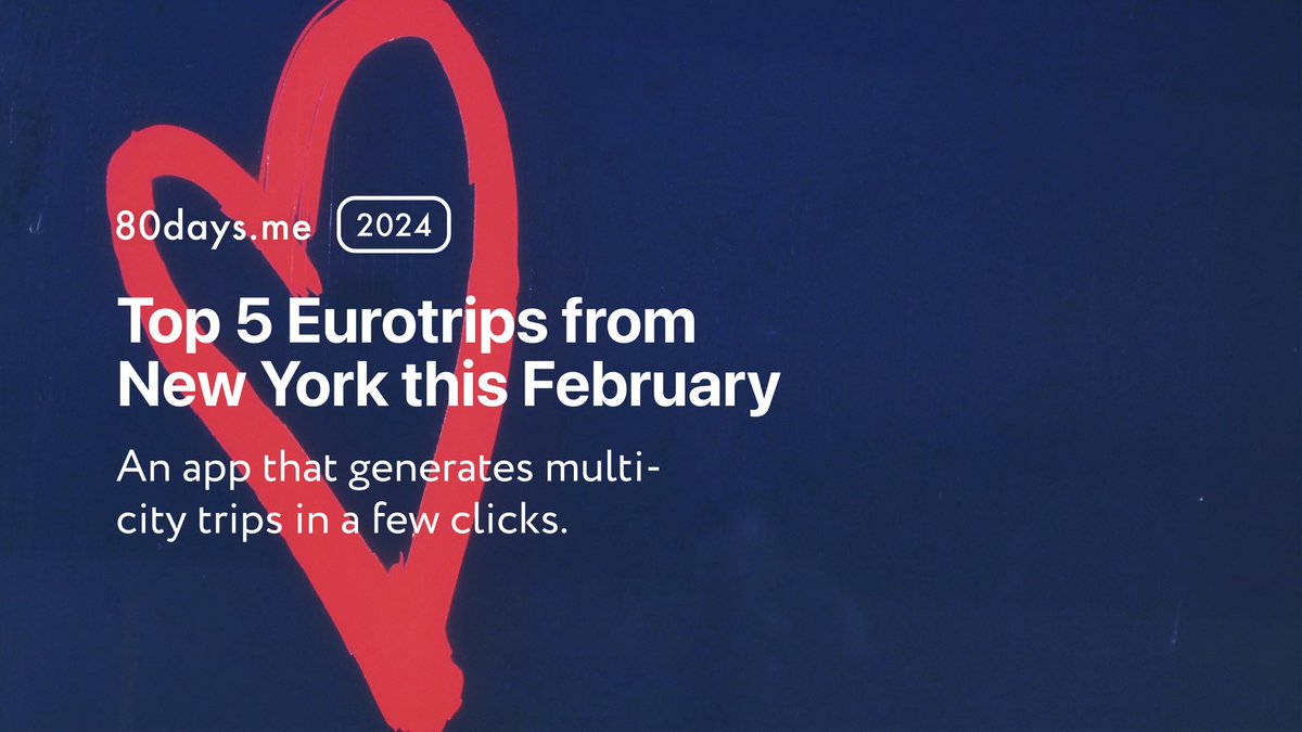 80daysme's tweet photo. Embark on a Euro adventure from NYC! 🌍✈️

$792: Amsterdam, Berlin, Prague, Milan, Barcelona
$1,259: Frankfurt, Berlin, Prague, Vienna
$1,245: London, Milan, Barcelona, Madrid
$1,081: Milan, Genoa, Pisa, Rome, Barcelona
$936: Madrid, Barcelona 

https://t.co/CZC2kvDGat https://t.co/8IZfCQbbhd