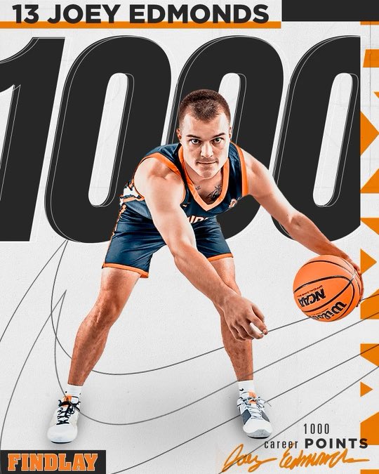 Findlay Oilers (@findlayoilers) on Twitter photo 𝟏𝟎𝟎𝟎 𝐏𝐨𝐢𝐧𝐭 𝐂𝐥𝐮𝐛
Joey Edmonds is the 52nd player in program history to reach the historic scoring benchmark. 𝟏𝟎𝟎𝟎 𝐏𝐨𝐢𝐧𝐭 𝐂𝐥𝐮𝐛
Joey Edmonds is the 52nd player in program history to reach the historic scoring benchmark.