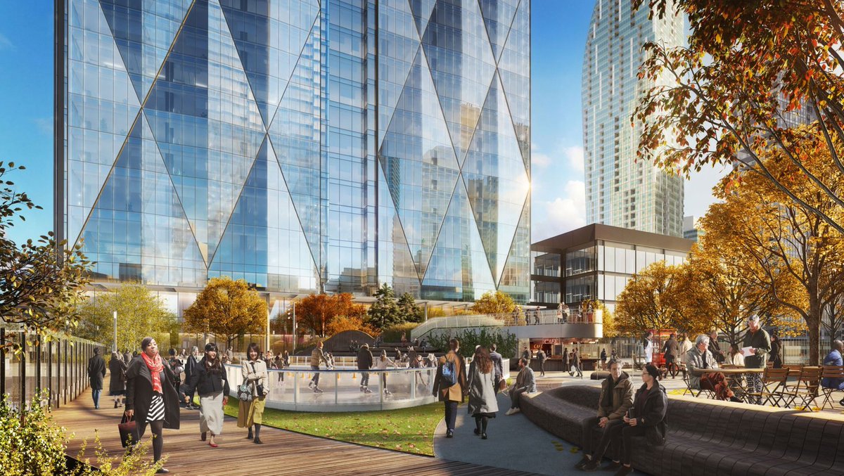 MyTOFD's tweet photo. Did you know The Park at #CIBC Square is the perfect space to enjoy nature year-round?! 🍂 ❄️ 🌞 🌷 From live music nights in spring & fall to an ice rink coming next winter, this outdoor oasis has everything you need to unwind after work. ⛸️ 🎶 📸 DBOX Creative Agency #exploreto https://t.co/xpq1y6wYRB