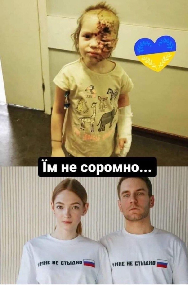 LevHavryliv's tweet photo. The tee shirt on the Russian couple says “I am not ashamed”.

Enough said? https://t.co/ctZxe8cads