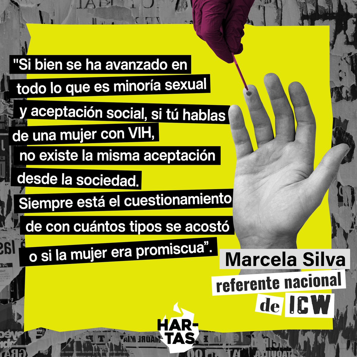 HARTASMujeres's tweet photo. Marcela Silva relata discriminaciones en: ¿Cómo es ser una mujer VIH positivo en Chile? #HARTAS de injusticias

Campaña de #EducaciónSexualIntegral con apoyo de @FondoAlquimia 

Encuentra el resto en el link de la BIO

@icwchile 

#ESI #hartasdESIden #VIH #Mujeres #HartasMujeres https://t.co/am2nS4N1rO